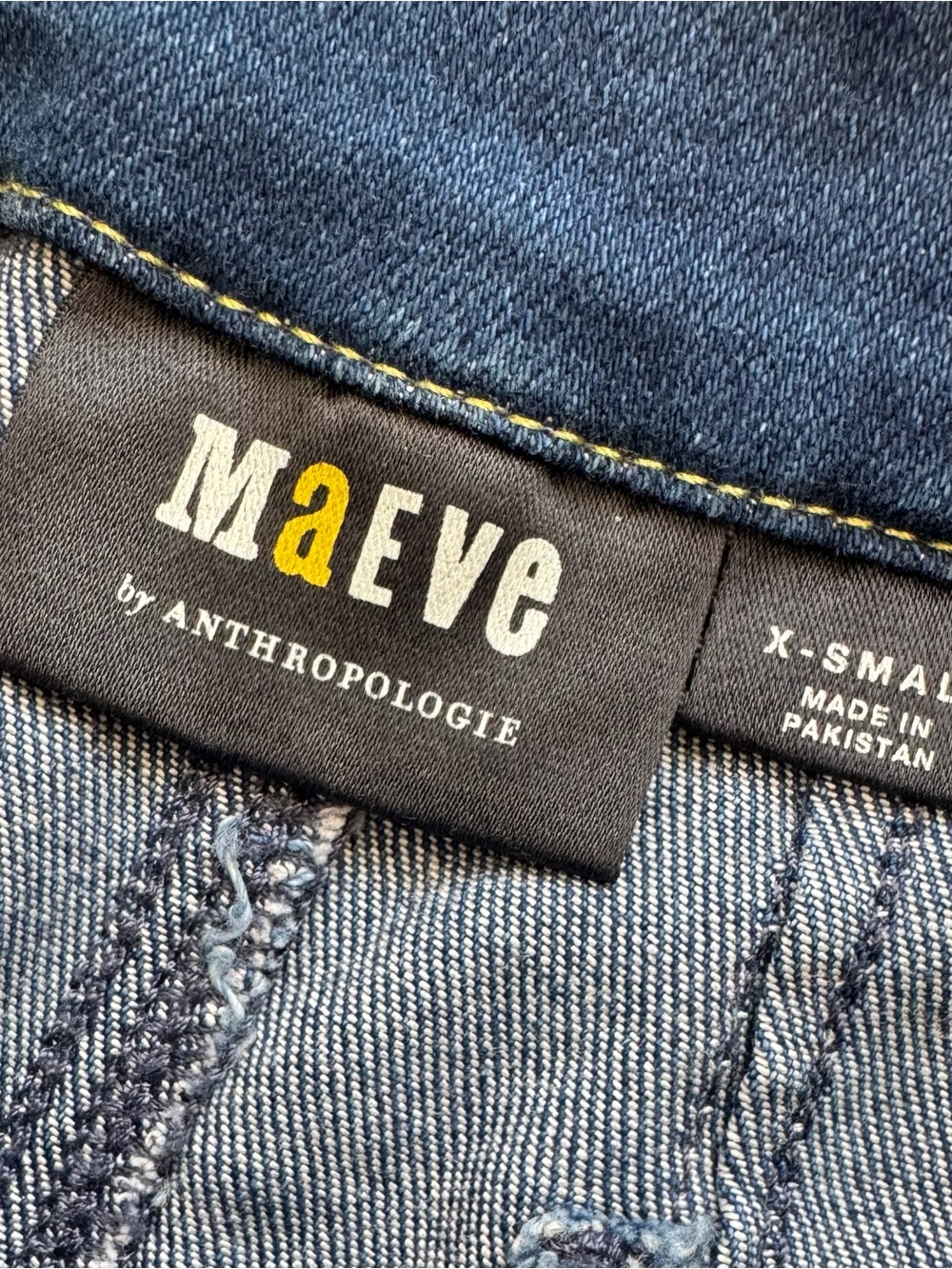 NWT Anthropology Maeve Midi Jean Denim Skirt | Size XS - Picture 3 of 4